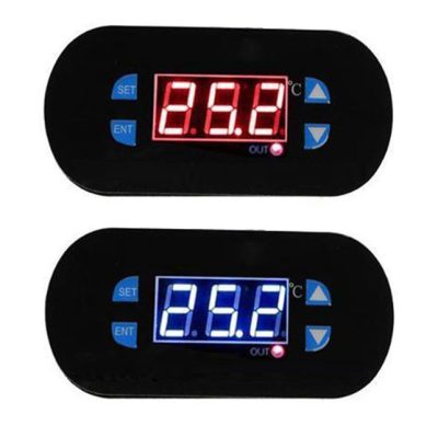 نمایشگر دما آمپر آب دیجیتال آلارم دار (ترموستات) 12 و 24 ولت خودروهای سبک و سنگین مدل B1217